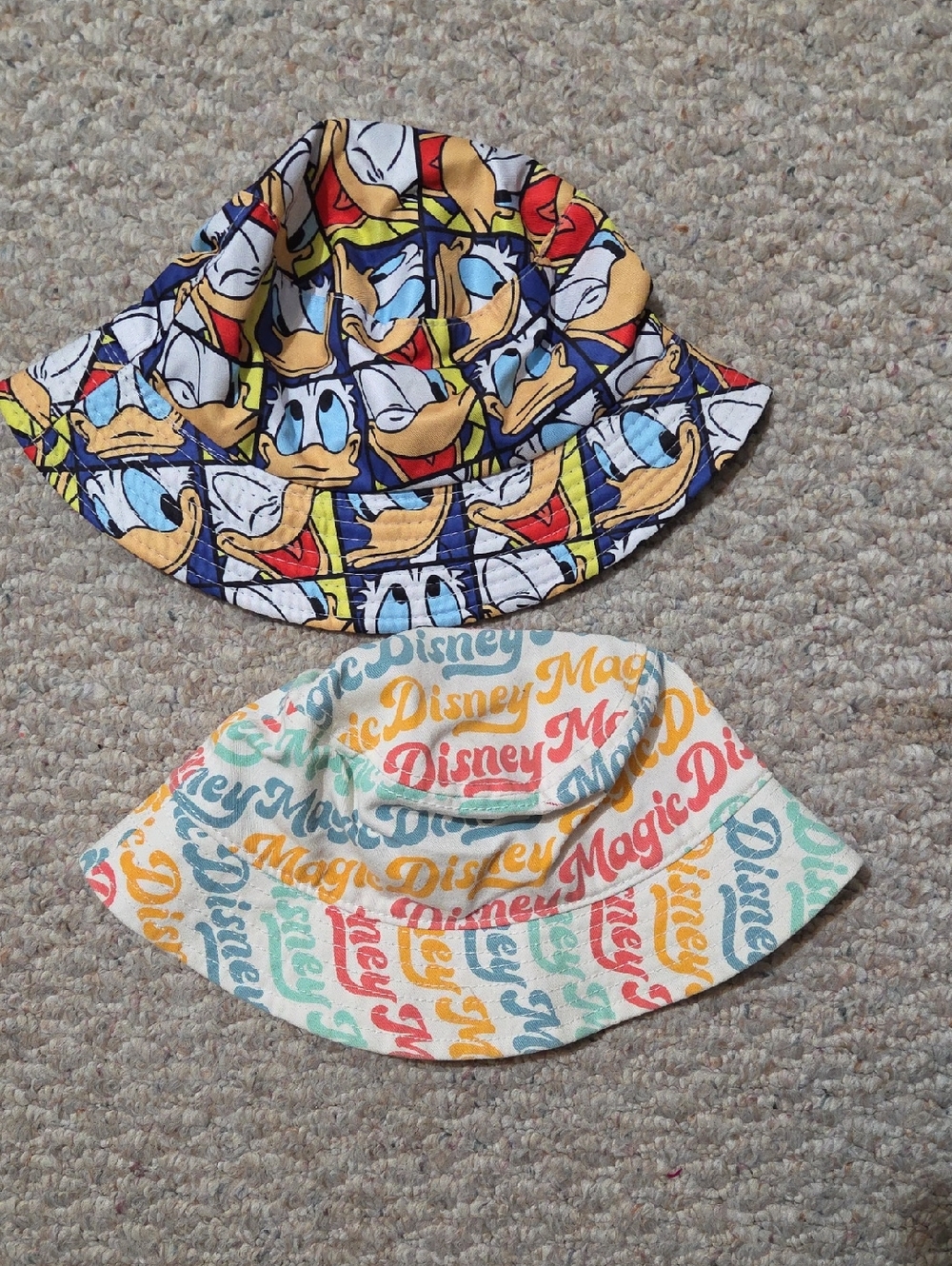 Disney Kids Reversible Bucket Hat in Blue, Yellow, Red, White